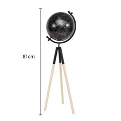 Wooden Tripod World Globe