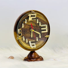 3D Analog Wooden Clock