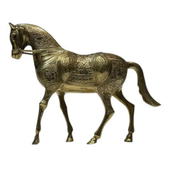 Beautiful Gold Horse Sculpture