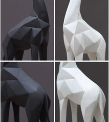 Abstract Giraffe Statue (Set Of 2)