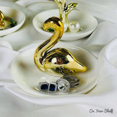 Trinket Swan Dish Decor