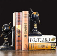 Vintage Globe Design Resin Bookend