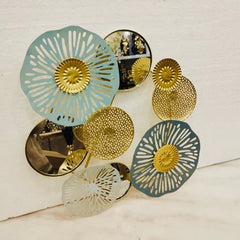 Metallic Round Shaped Wall Decor