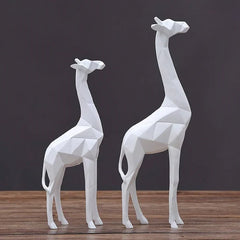 Abstract Giraffe Statue (Set Of 2)