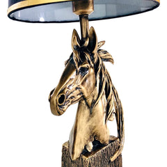 Antique Copper Horse Lamp