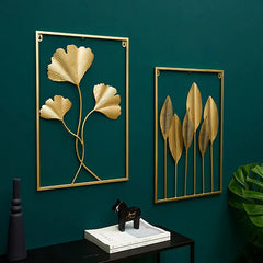 Gold Leaf Metal Wall Decor