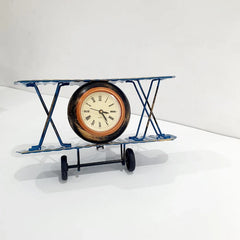 Metal Retro Airplane Clock