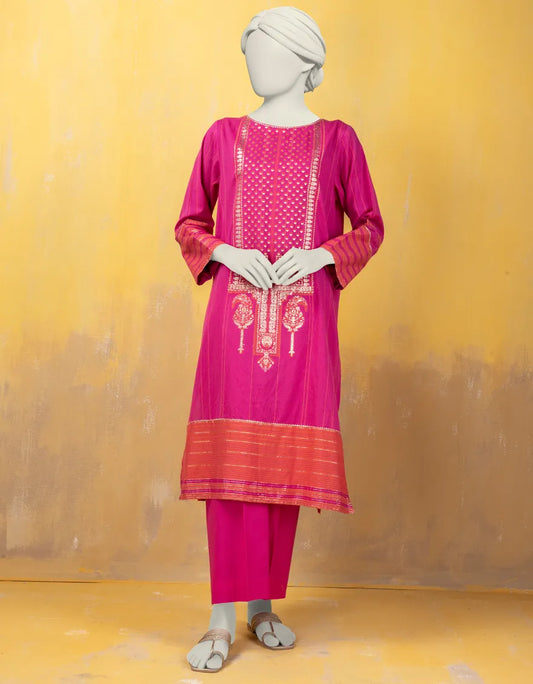 PINK LAWN KURTI | JJLK-S-JSS-24-392