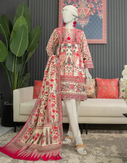 BEIGE KHADDAR 2PC STITCHED