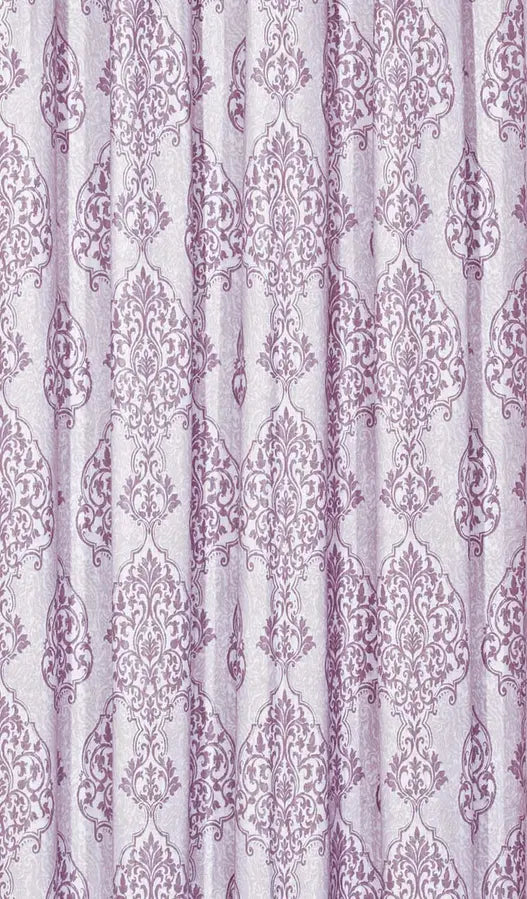 Lilac Glow Printed Curtain