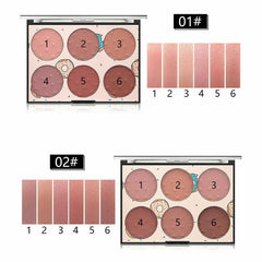 6 Color Miss Rose Blush Palette