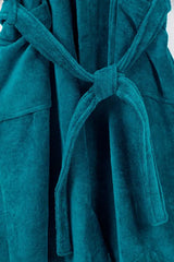 Peacock Velour Bathrobe