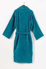 Peacock Velour Bathrobe