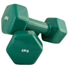 Vinyl Dumbbell Colorful Pair 4Kg