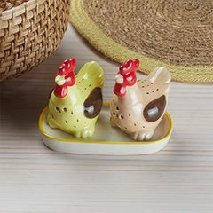 Ceramic Animal Salt And Pepper Shakers Set