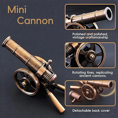 Metal Mini Cannon Ornament