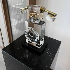 Vintage Style Simulation Telephone Sculpture