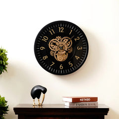 Vintage Moving Gear Wall Clock