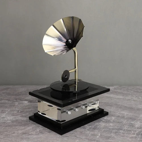 Retro Classic Style Phonograph Sculpture