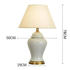 Luxury Modern Golden Edge Ceramic Table Lamp (1 Pc)