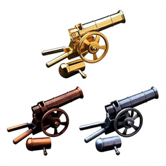 Metal Mini Cannon Ornament