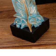 Feather Sculpture Office Decoration (1 Pc)