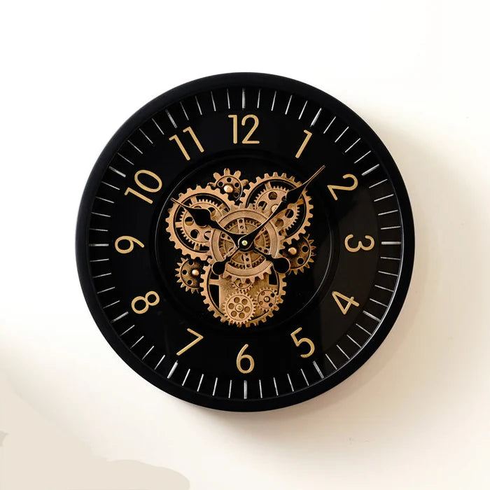 Vintage Moving Gear Wall Clock
