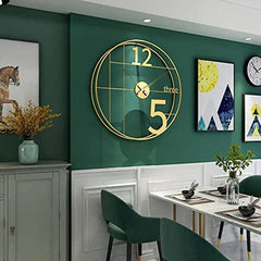 Modern Design Metallic Wall Clock