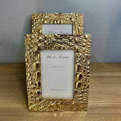 Resin Luxurious Gold Photo Frame (2 Pcs)