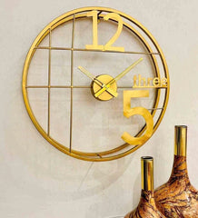 Modern Design Metallic Wall Clock