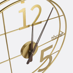 Modern Design Metallic Wall Clock