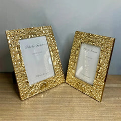 Resin Luxurious Gold Photo Frame (2 Pcs)