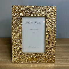 Resin Luxurious Gold Photo Frame (2 Pcs)