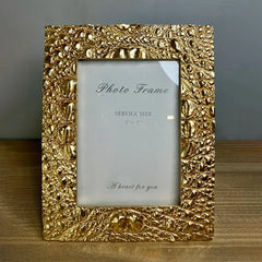 Resin Luxurious Gold Photo Frame (2 Pcs)