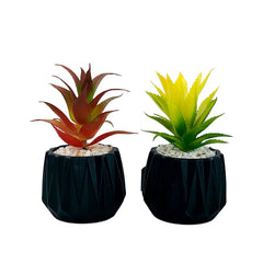 Matt Black Tri Texture Pots Planter