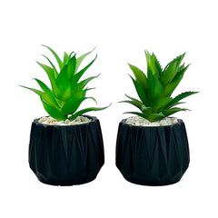 Matt Black Tri Texture Pots Planter