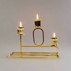 Metallic Candle Holder