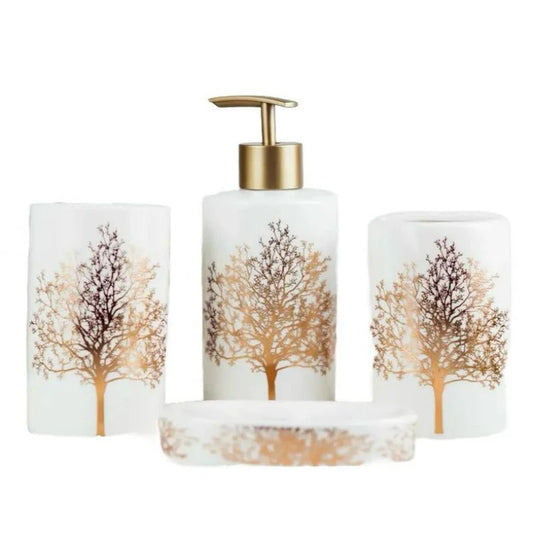 Tree Design Bathroom Accessories Set