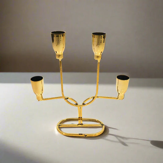 Shiny Gold Candle Stand