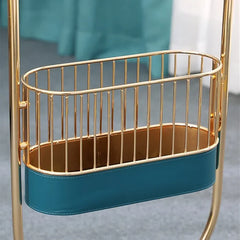 Gold Plated Home Decor with Storage Basket