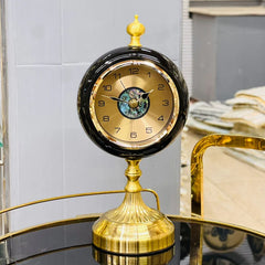 Elegant Metallic Table Clock