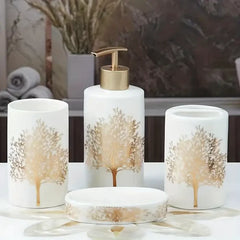 Ceramic Bathroom Accessories (Set Of 4)