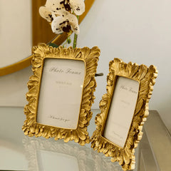 Resin Gold Photo Frame (2 Pcs)