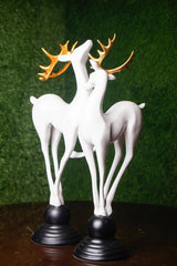 Home Decor Couple Deer Figurine Statue