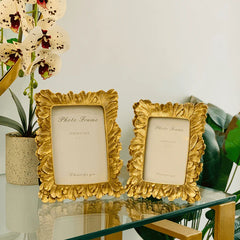 Resin Gold Photo Frame (2 Pcs)