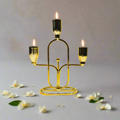 Shiny Gold Candle Stand