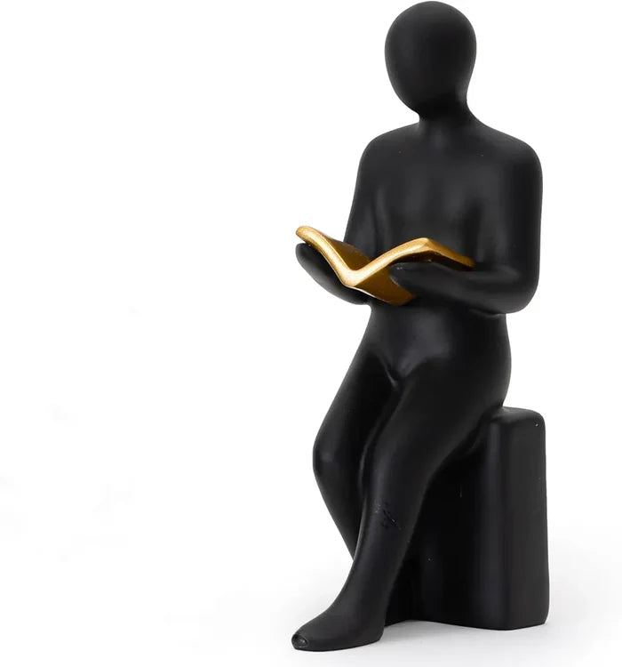 Reading Book Thinker Statue For Study