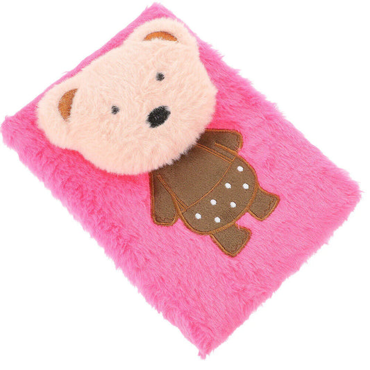 Bear Plush Notebooks Fluffy Diary