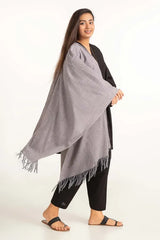 Grey Poly Viscose Scarf