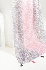 Slub Lawn Printed Scarf